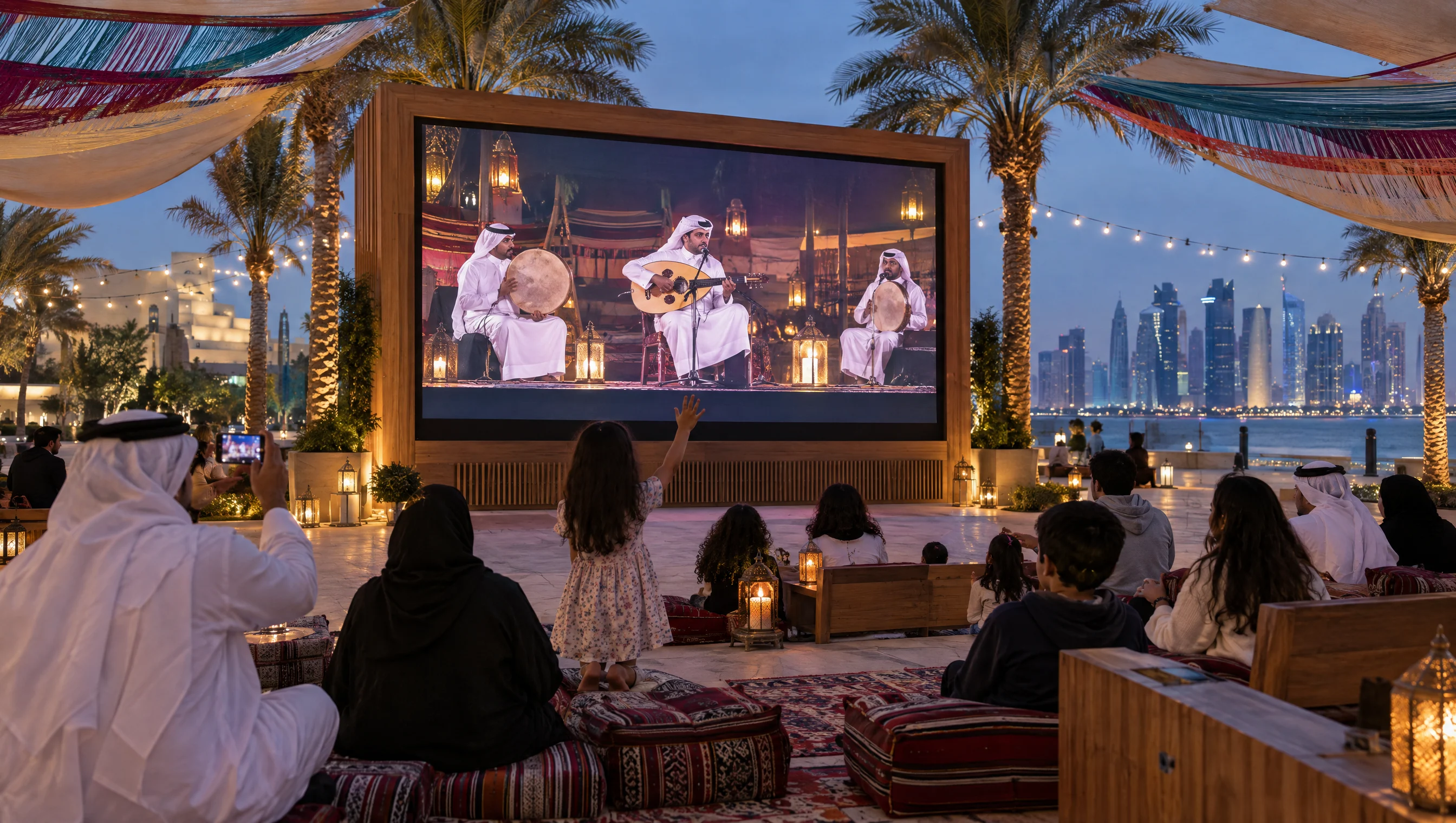 Doha on screen — illustrative concept
