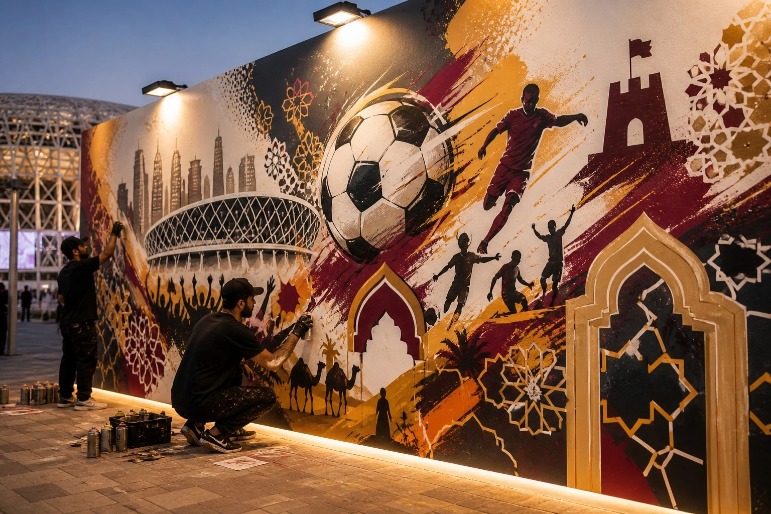 The community football wall